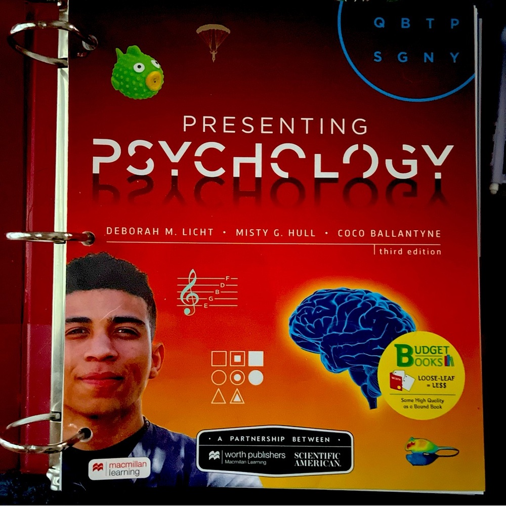 Scientific American: Presenting Psychology D.Licht, M.Hull, C.Ballantyne 3rd Ed.